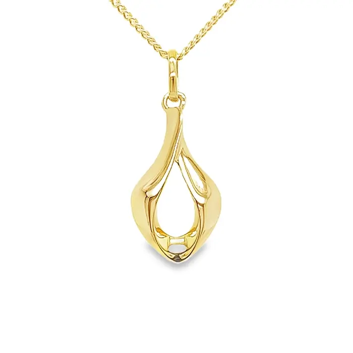 Geelgouden hanger Fantasie