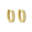 Yellow Gold Clap Rings with Diamond 0.20 carats
