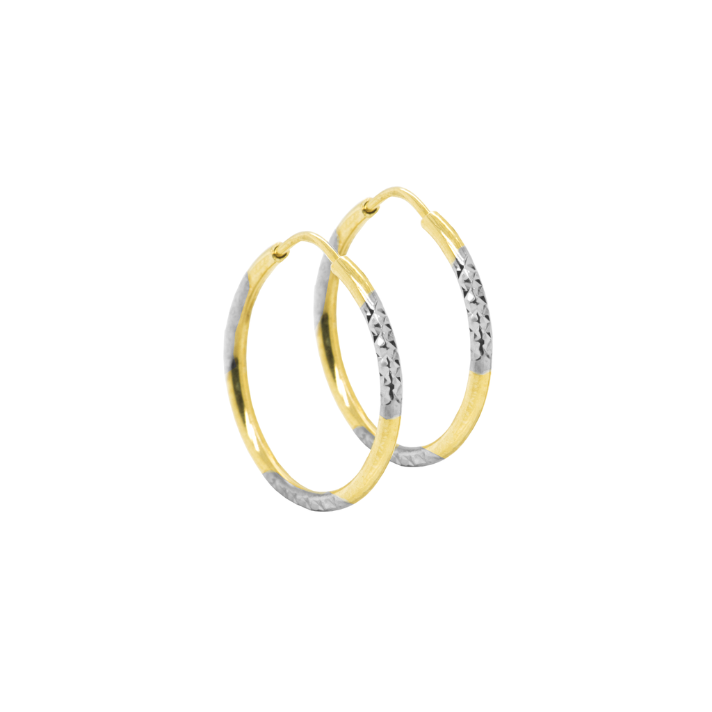 Bicolor gold earrings Fantasy