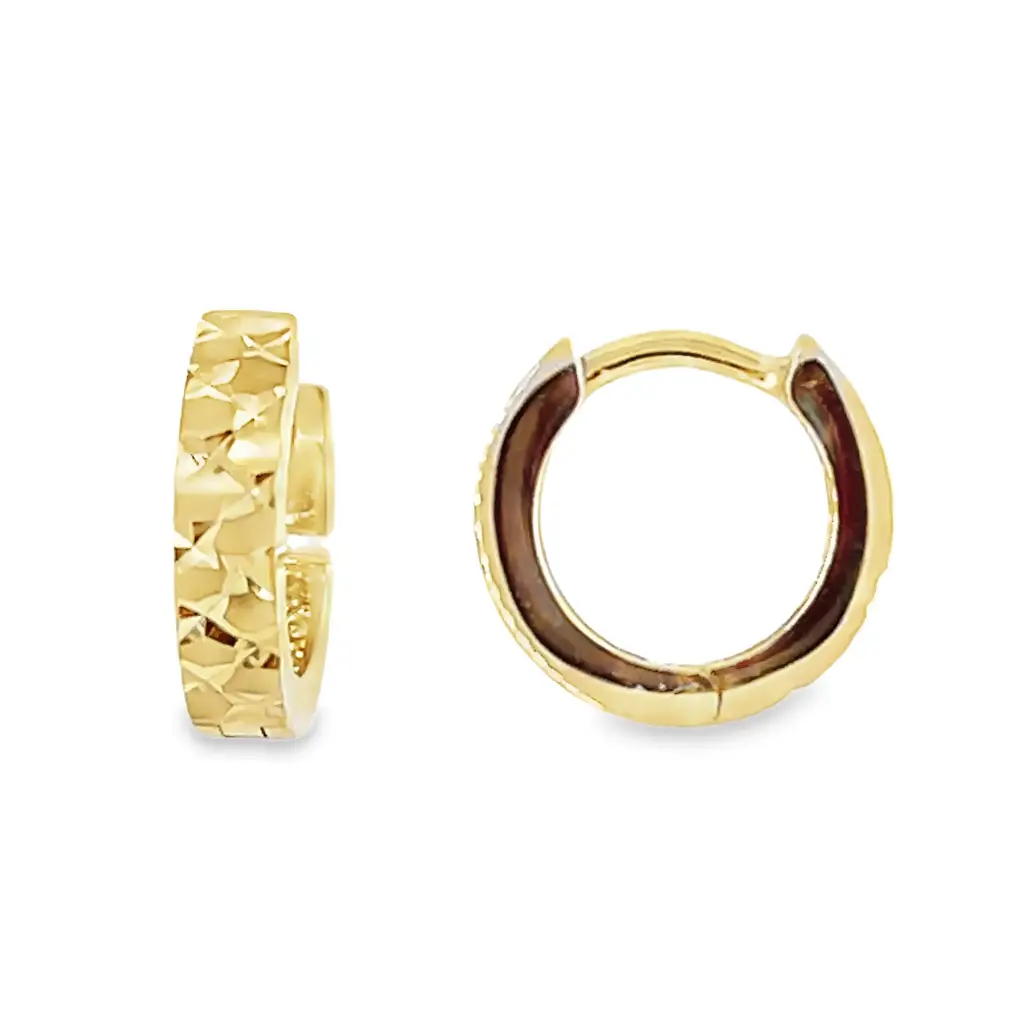 Yellow gold earrings Fantasy