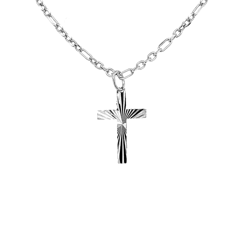 White gold pendant Cross 11.5mm wide