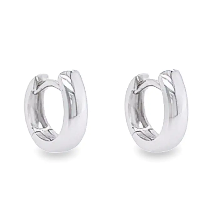 White gold earrings