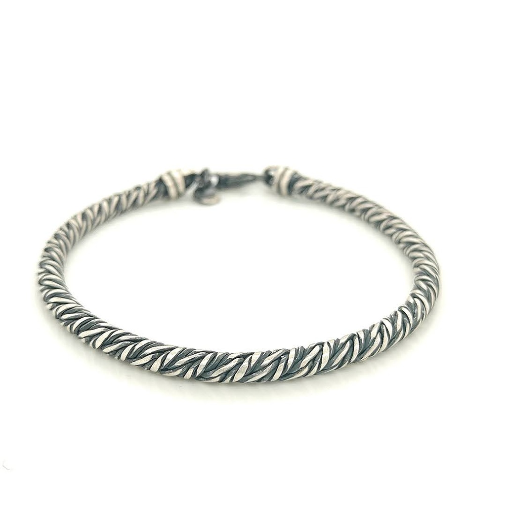 Silver bracelet dark silver 20 cm