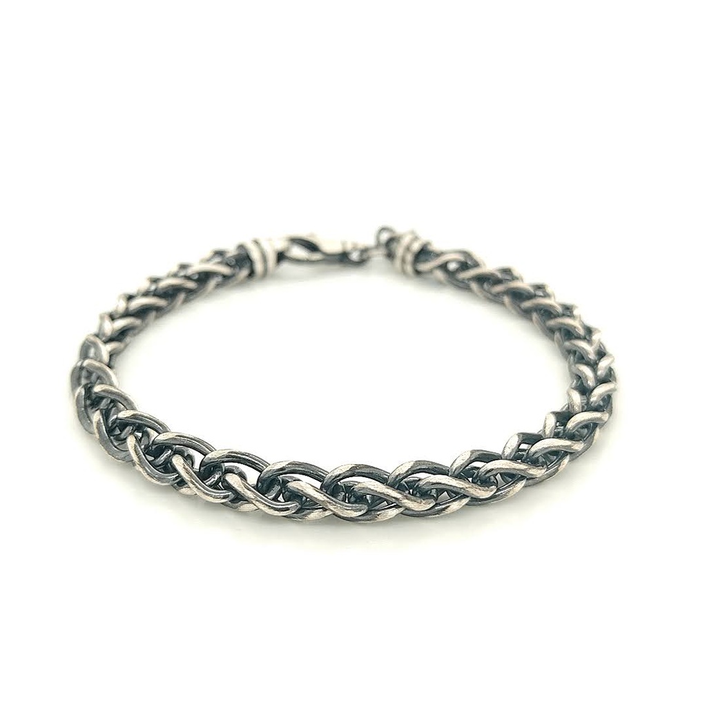 Silver bracelet fantasy dark silver 20 cm