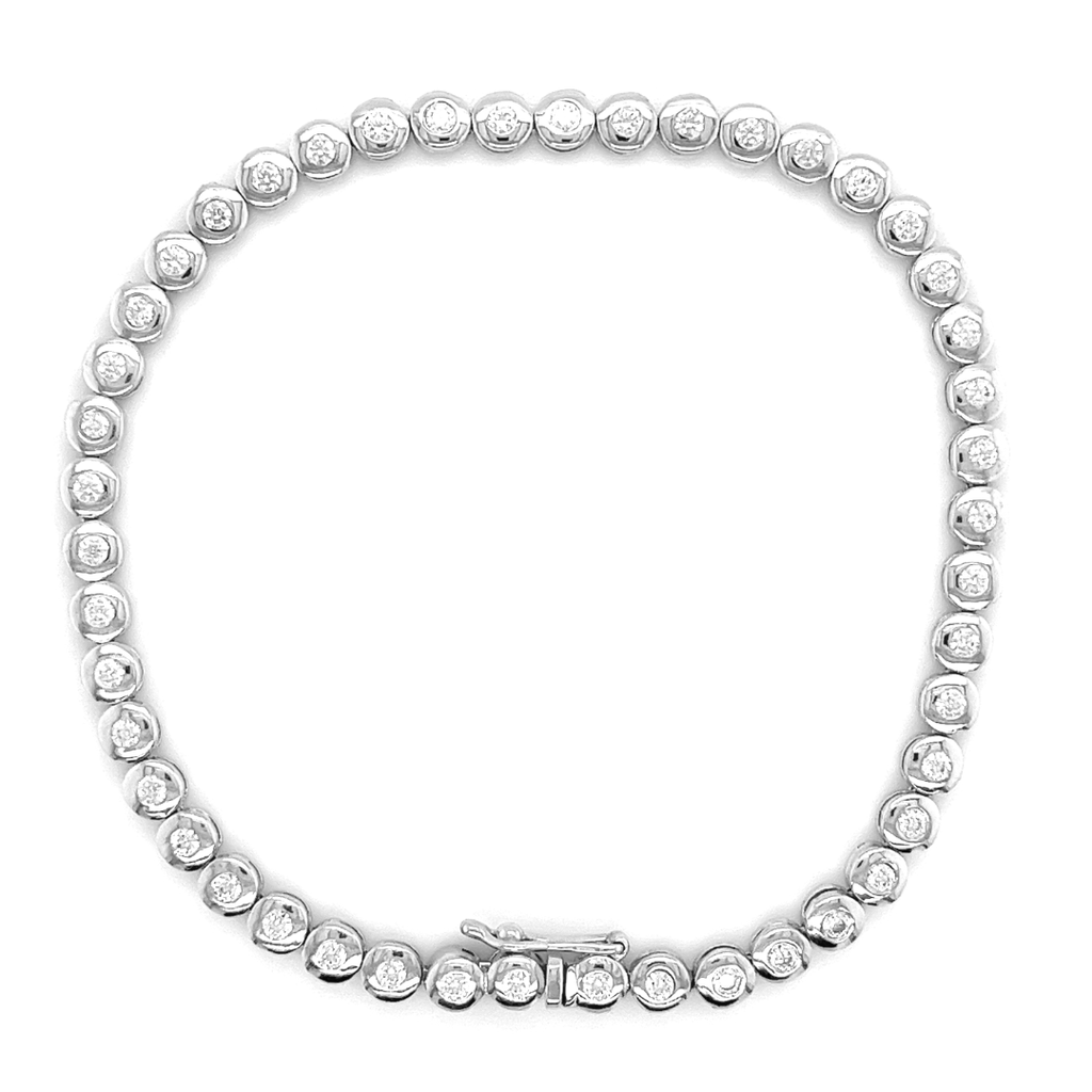 Zilveren tennisarmband met Zirkonia