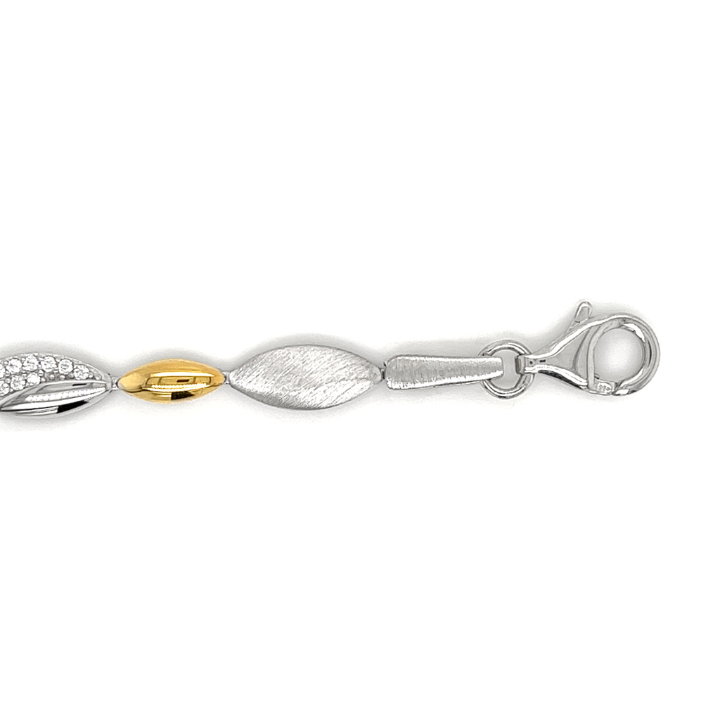 Silver Bracelet Bicolor