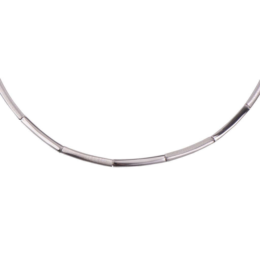 Zilveren collier Mat/ Glans