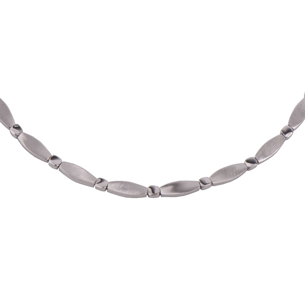 Zilver collier Mat/ Glans