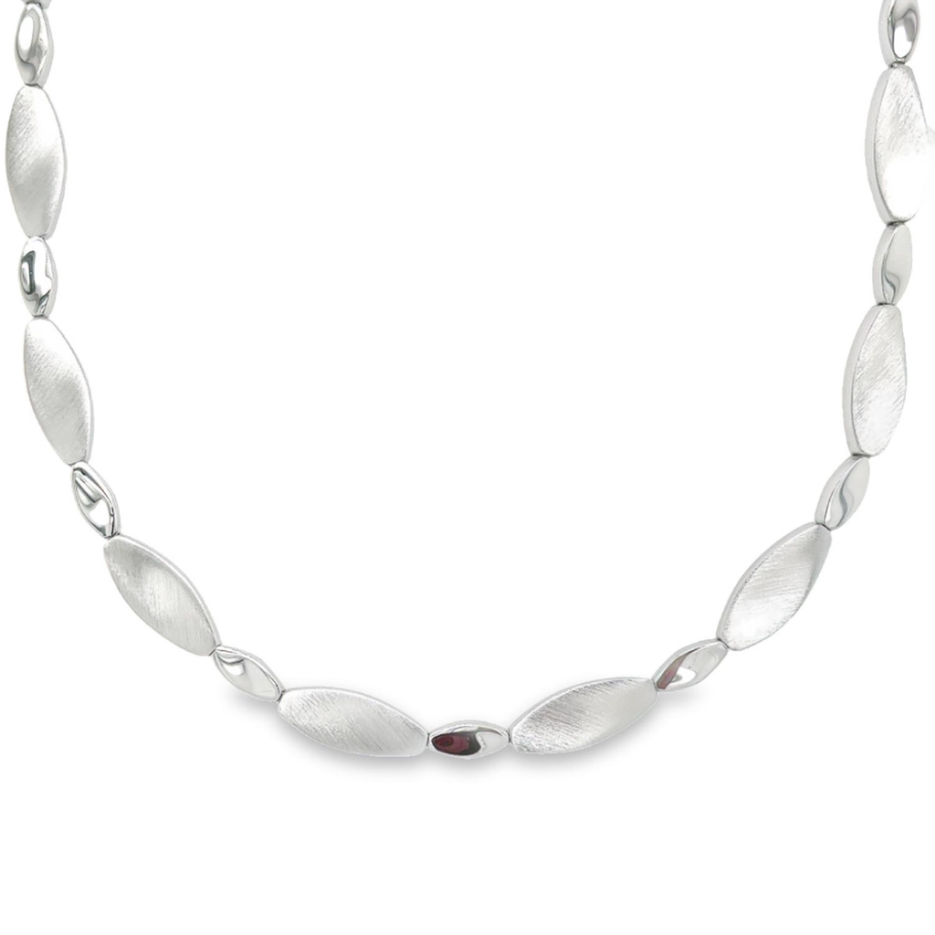 Silver necklace matte/ gloss