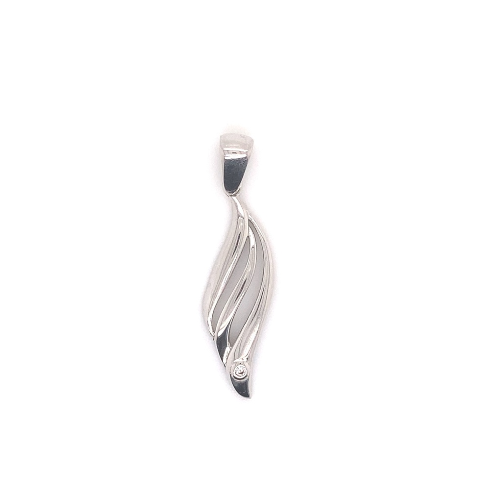 Silver pendant Fantasy with Zirconia stone