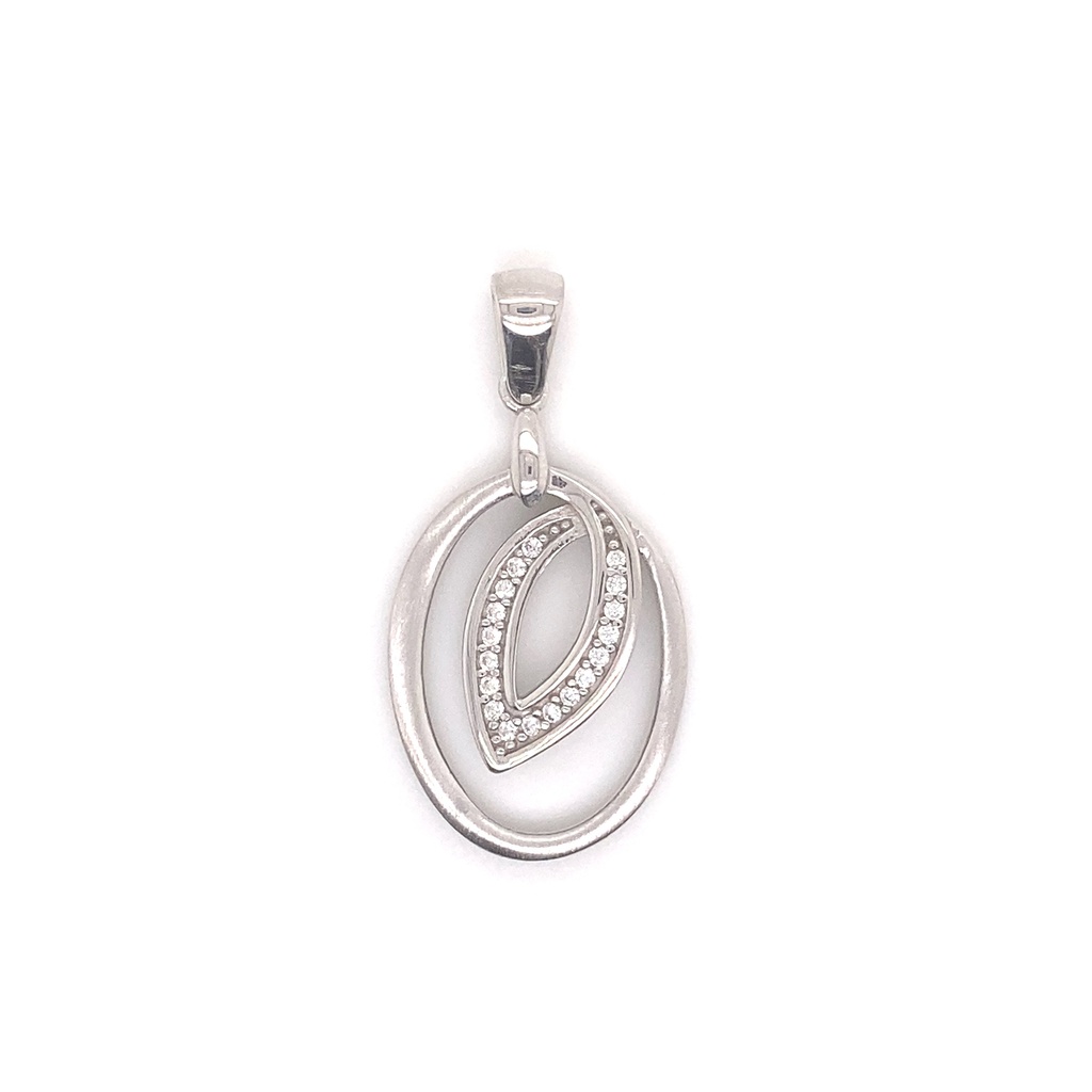 Silver pendant Fantasy with Zirconia stones