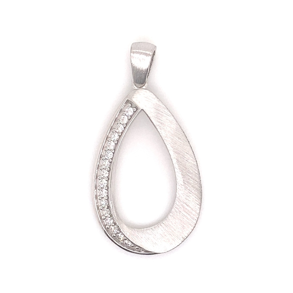 [ZH1893] Silver pendant Fantasy with Zirconia stones