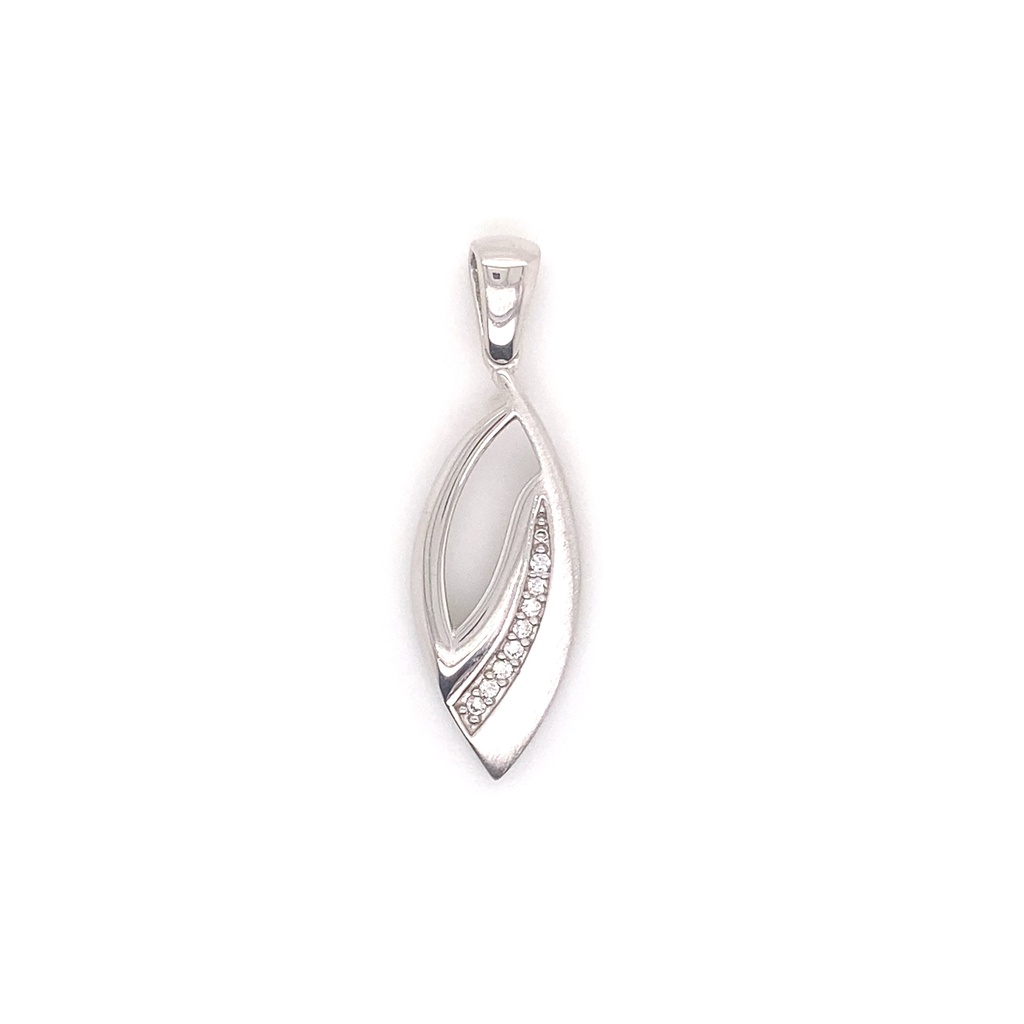 [ZH1897] Silver pendant Fantasy with Zirconia stones