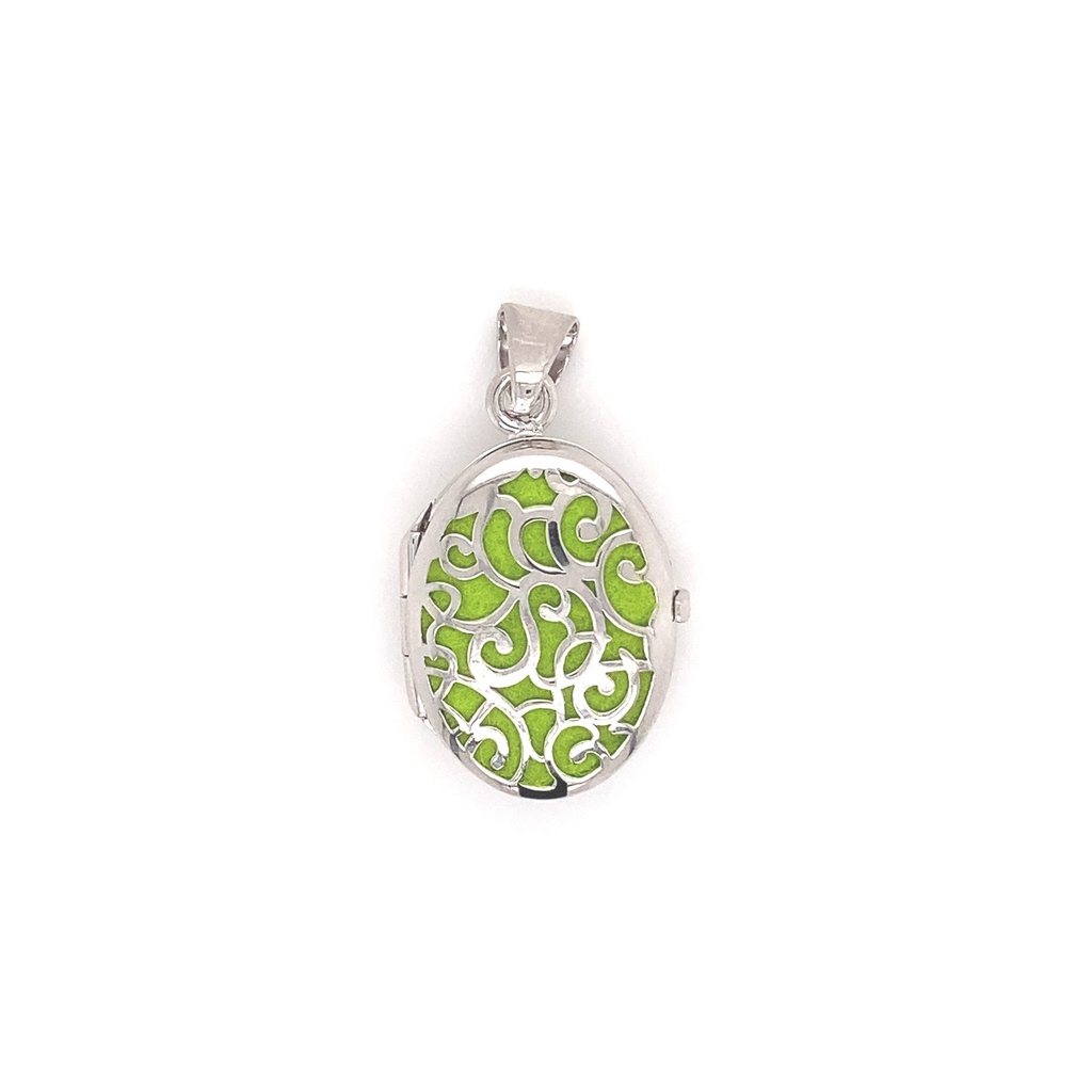 [ZH1899] Silver pendant Locket 16.5mm wide