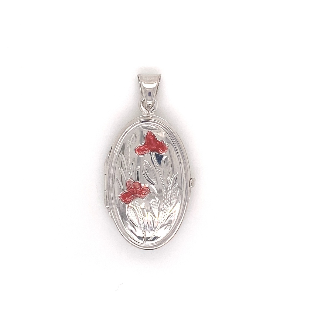 [ZH1901] Silver pendant Locket 18.2mm wide