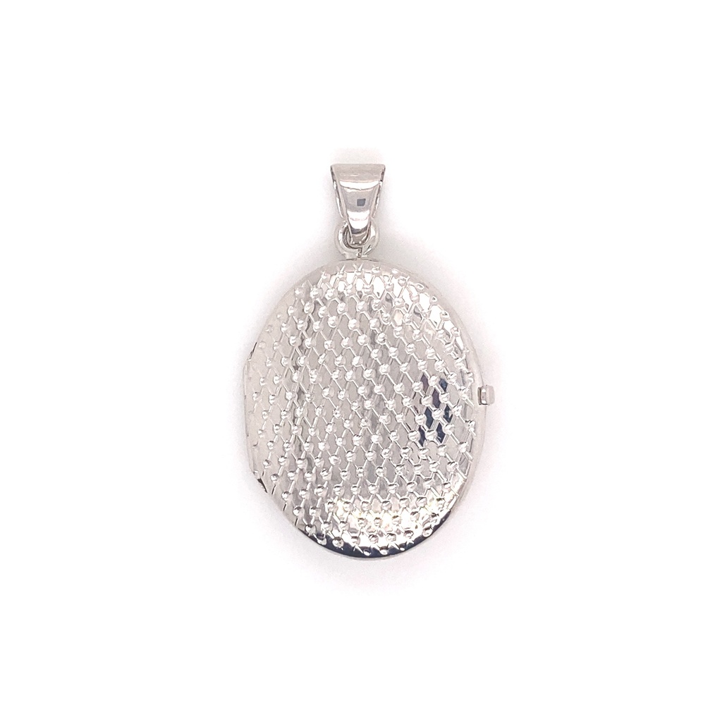 [ZH1906] Silver pendant Locket 22mm wide