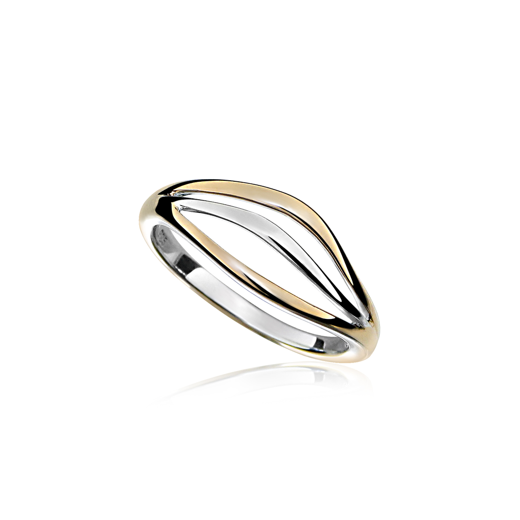 R012 RosÈ silver ring Fantasy size 17