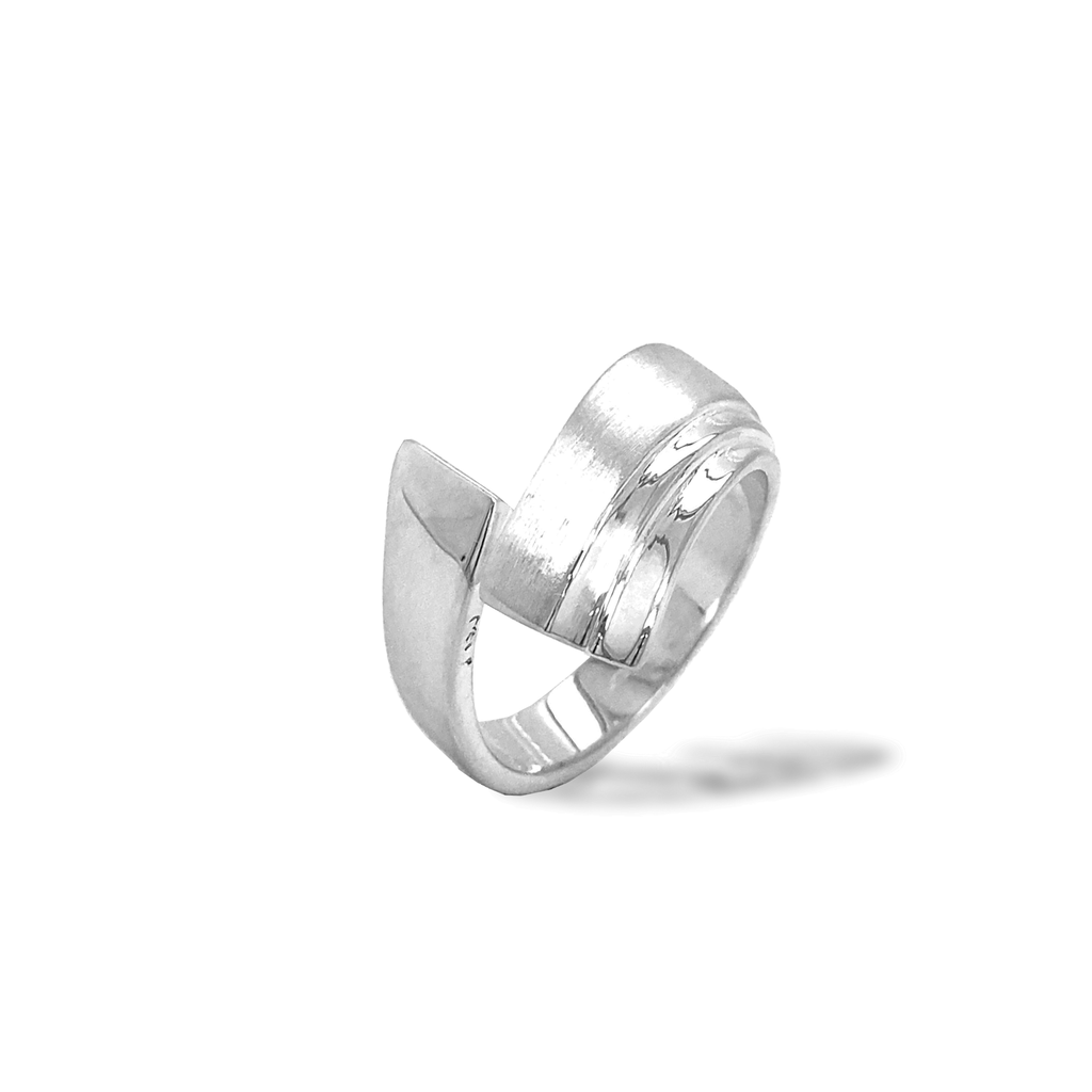 Zilveren ring Fantasie Mat/Glans