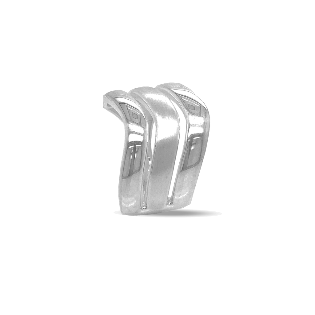 Zilveren ring Fantasie Mat/Glans