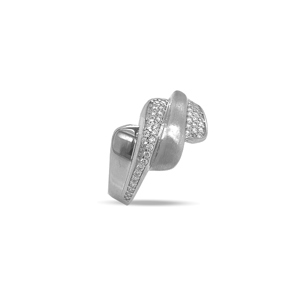 [ZR2055] Silver fantasy ring with zirconia's WRSM