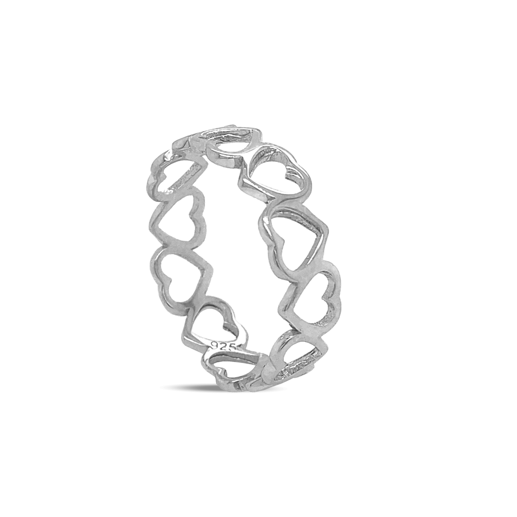 [ZR2063] Silver ring Heart shape