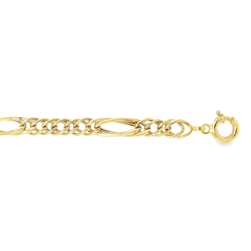 [GA2211] Geelgouden armband Fantasie 19CM