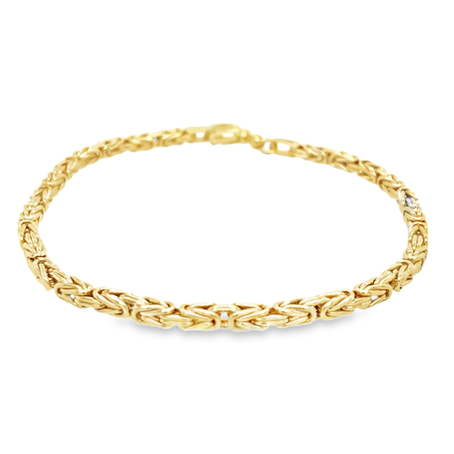 [GA2263] Yellow gold bracelet King's link