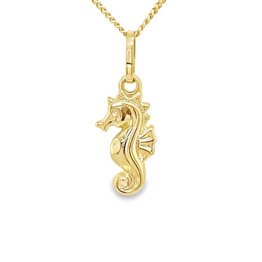 [GH2321] Yellow gold pendant Seahorse