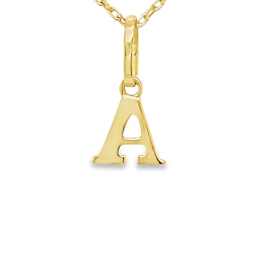 Geelgouden hanger Letter A-Z