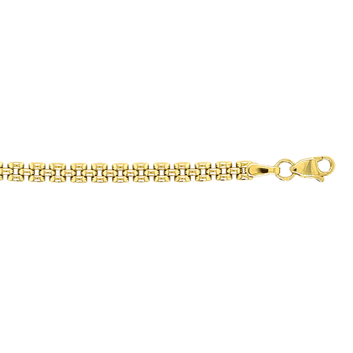 [GA0149] Geelgouden armband Rolexschakel 3,8mm breed