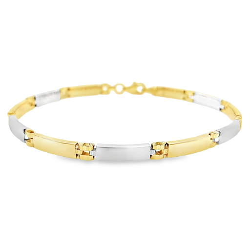 [GA0151] Bicolor gold bracelet Matte/Luster