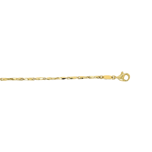[GA0156] Geelgouden armband Fantasie 1,2mm breed