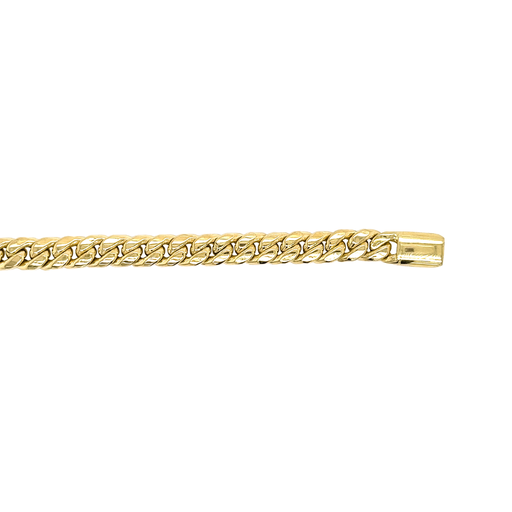 [GA0191] Yellow gold bracelet Gourmet link