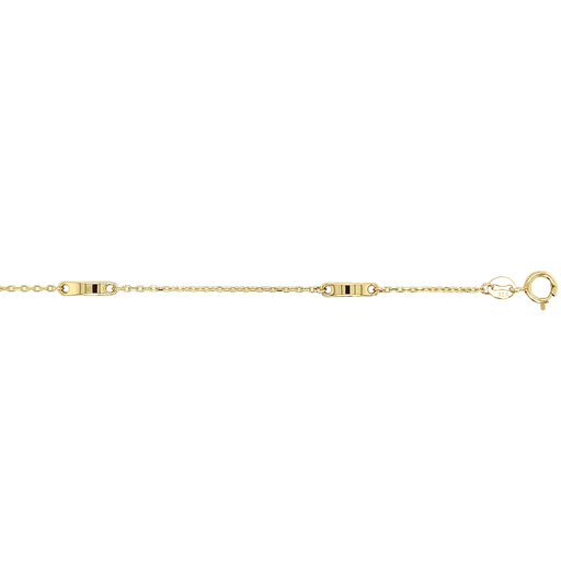 [GA0201] Yellow gold bracelet Fantasy anchor link