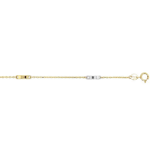 [GA0202] Bicolor Gold Bracelet Fantasy Anchor Link