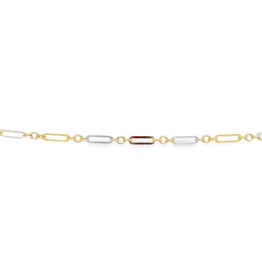 [GA0213] Bicolor Gold Bracelet