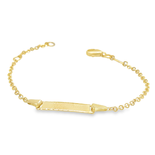[GA0214-14] Yellow gold plate bracelet Fantasy matted
