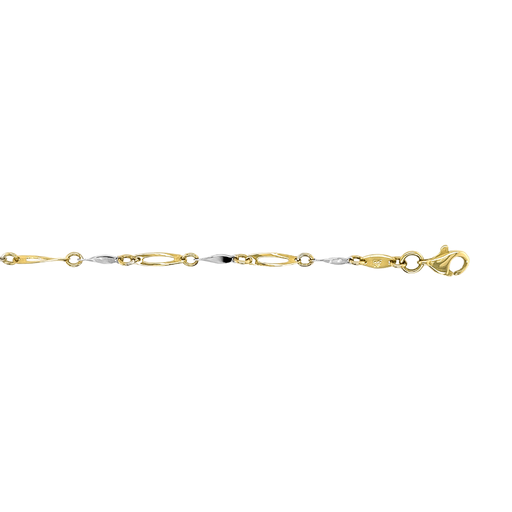 [GA0244] Bicolor gouden armband Fantasie