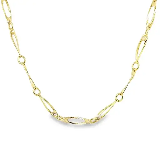[GC0243] Geelgouden collier Fantasie
