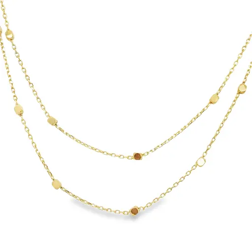 [GC0247] Geelgouden collier Fantasie