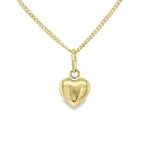 [GH0491] Geelgouden hanger Hart (bol) 6,5mm breed