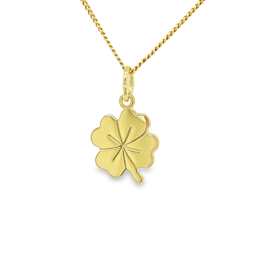 [GH0616] Yellow gold pendant Clover