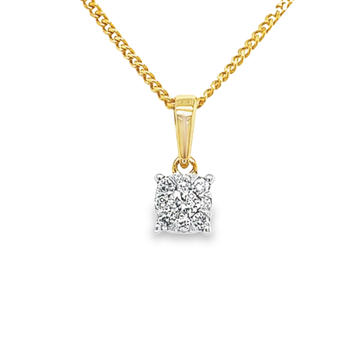 [GHE0951] Geelgouden Hanger met 0,15 karaat diamant