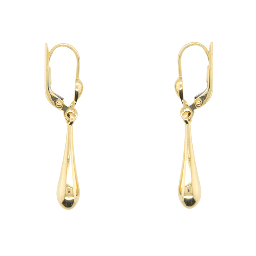[GOH0728] Yellow gold drop earrings