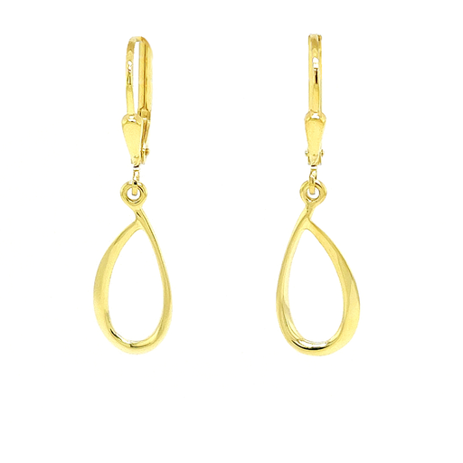 [GOH0868] Yellow gold earrings Fantasy