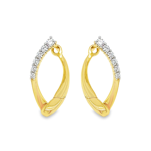 [GOR1143] Geelgouden oorringen met Zirkonia