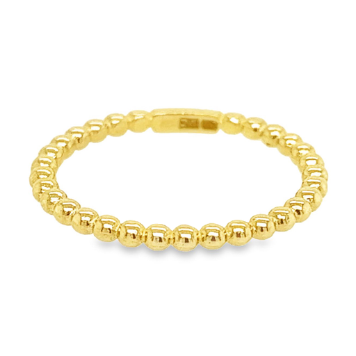 Yellow gold stacking ring Balls