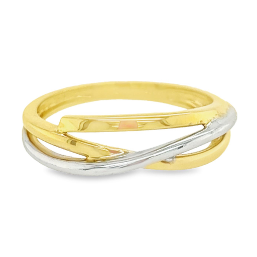 Bicolor gouden ring Fantasie
