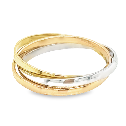 Tricolor gold Cartier ring
