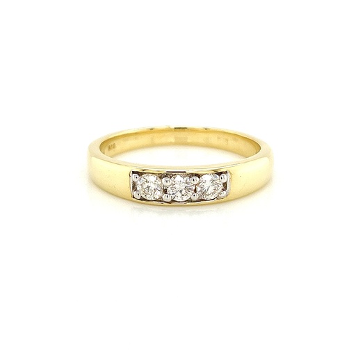 [GRE1366-565] Geelgouden ring met Diamant 0,30 karaat
